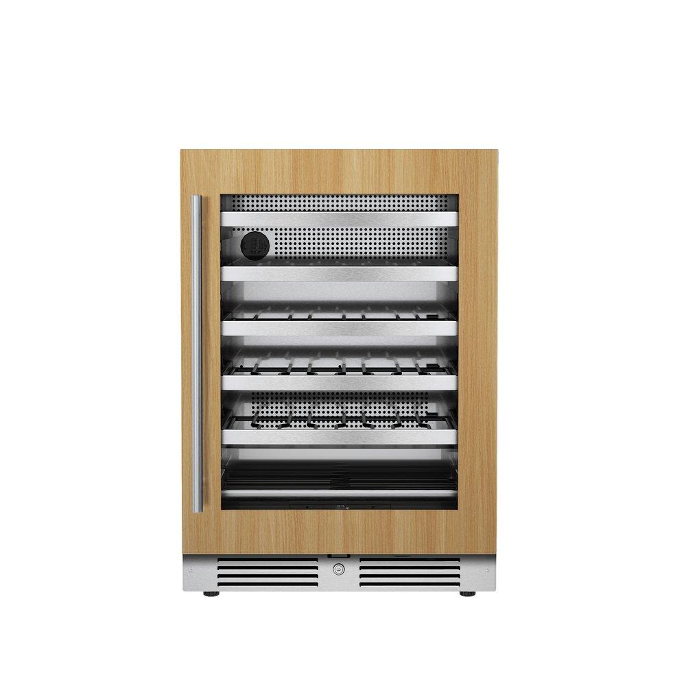 Landmark Panel Ready 24 in. 1.5A 5.21 cf Undercounter Single Zone Wine Cooler with Right Hinge in Panel Ready 