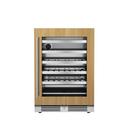 24 in. 1.5A 5.21 cf Undercounter Single Zone Wine Cooler with Right Hinge in Panel Ready