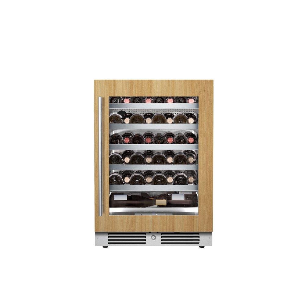 Landmark Panel Ready 24 in. 1.5A 5.21 cf Undercounter Single Zone Wine Cooler with Right Hinge in Panel Ready 
