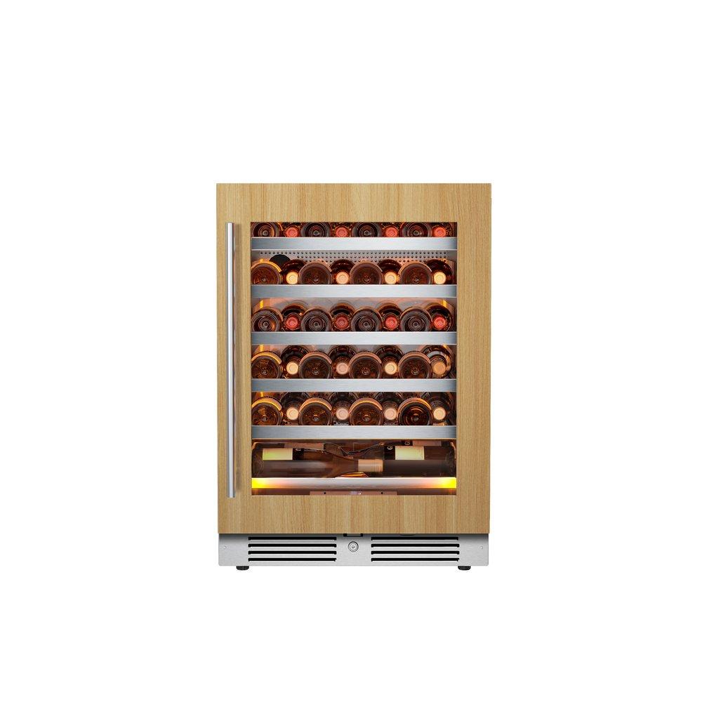 Landmark Panel Ready 24 in. 1.5A 5.21 cf Undercounter Single Zone Wine Cooler with Right Hinge in Panel Ready 