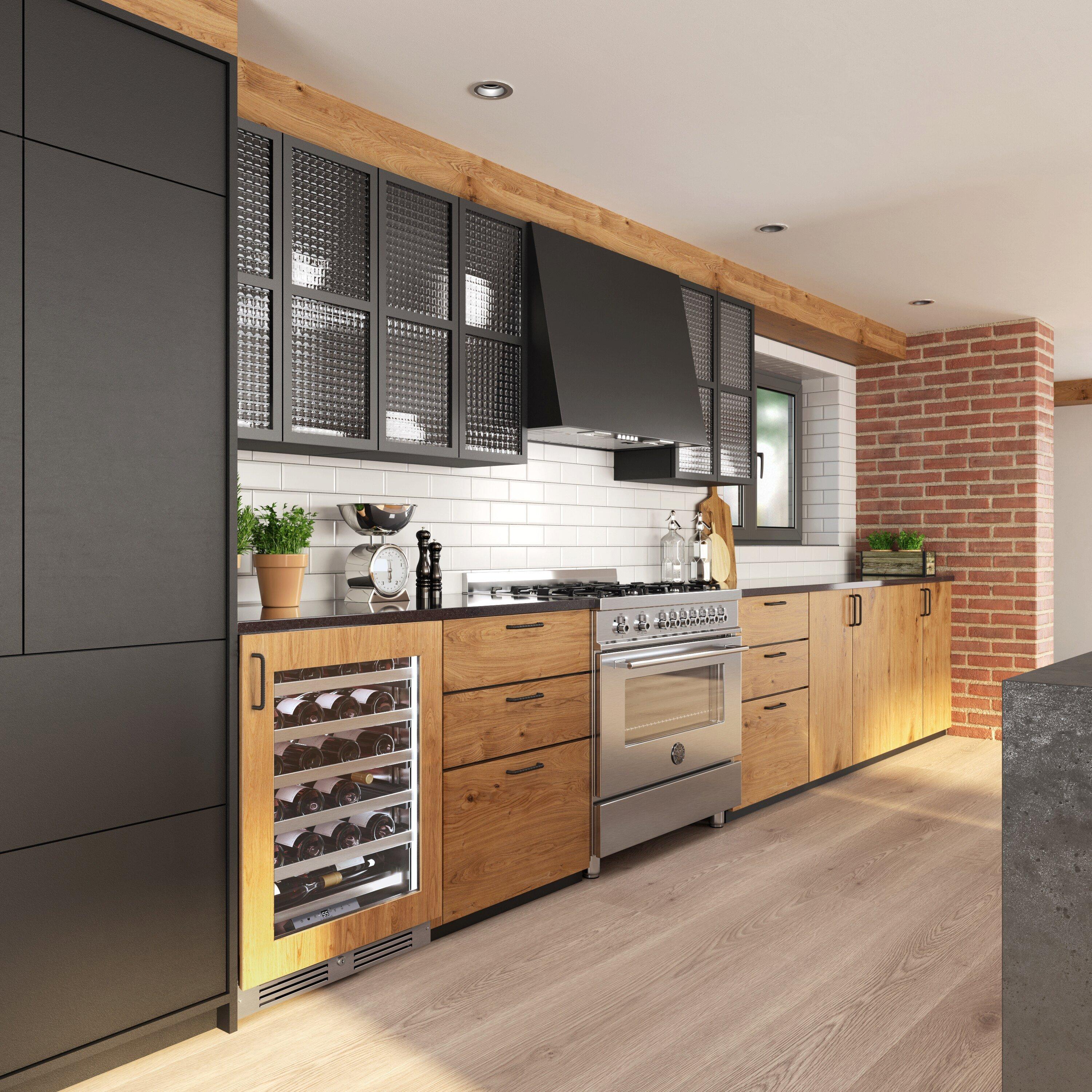 Landmark Panel Ready 24 in. 1.5A 5.21 cf Undercounter Single Zone Wine Cooler with Right Hinge in Panel Ready 