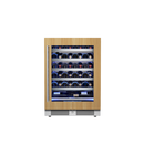 Landmark Panel Ready 24 in. 1.5A 5.21 cf Undercounter Single Zone Wine Cooler with Right Hinge in Panel Ready 