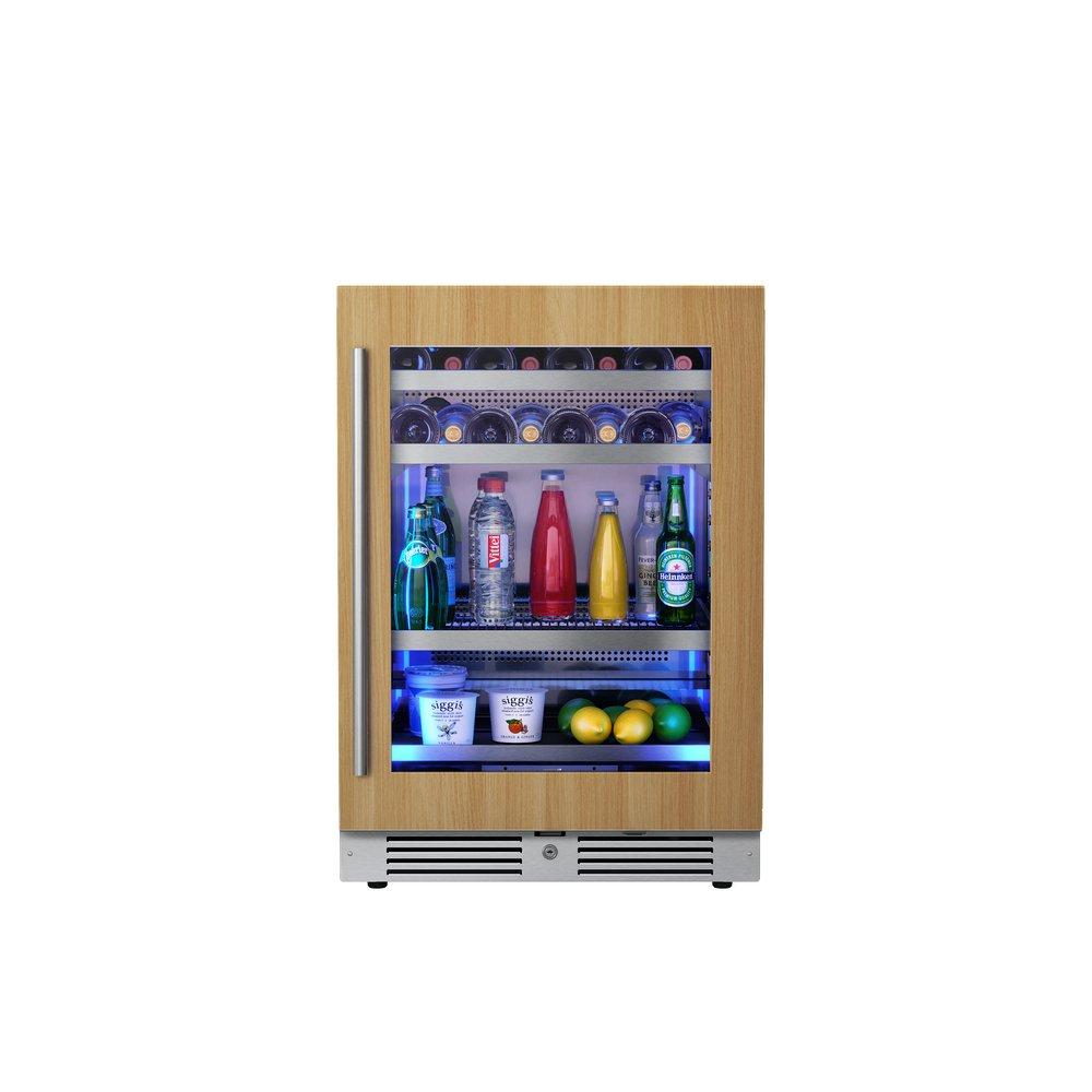Landmark Panel Ready 24 in. 1.5A 5.21 cf Undercounter Single Zone Wine & Beverage Cooler with Right Hinge in Panel Ready 