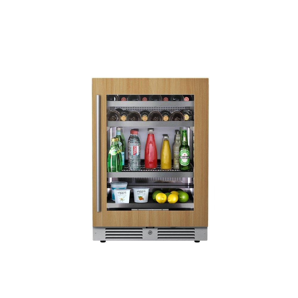 Landmark Panel Ready 24 in. 1.5A 5.21 cf Undercounter Single Zone Wine & Beverage Cooler with Right Hinge in Panel Ready 