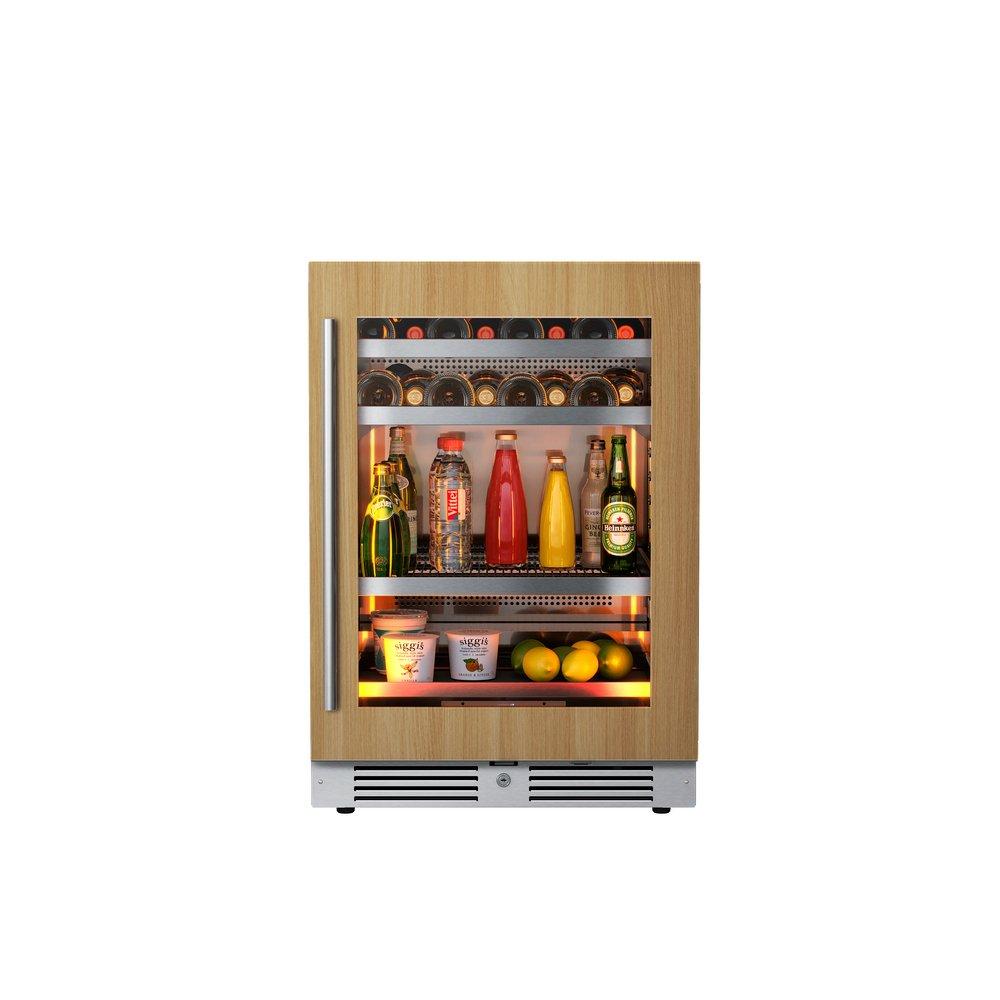 Landmark Panel Ready 24 in. 1.5A 5.21 cf Undercounter Single Zone Wine & Beverage Cooler with Right Hinge in Panel Ready 