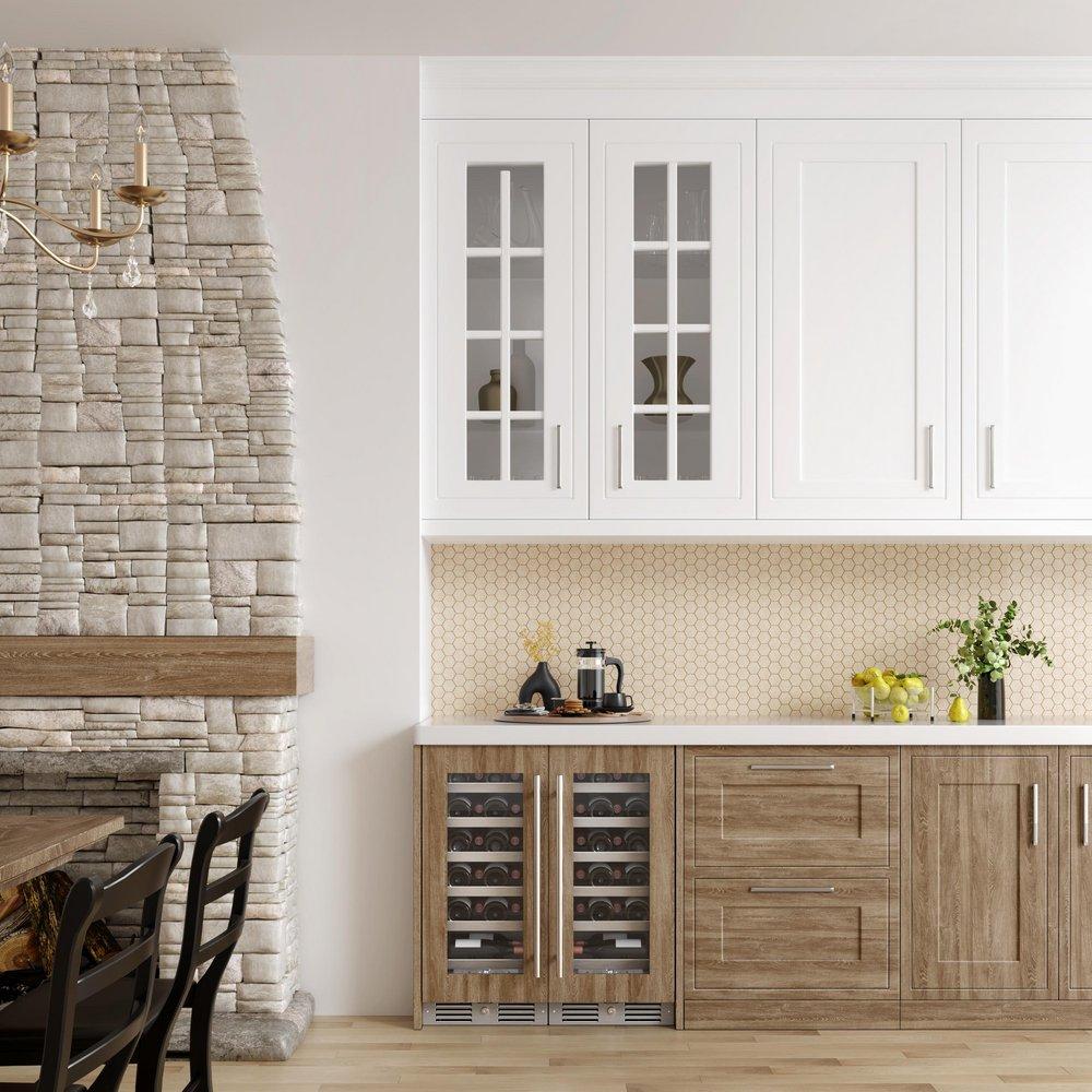 Landmark Panel Ready 15 in. 1.5A 2.89 cf Undercounter Single Zone Wine Cooler with Left Hinge in Panel Ready 