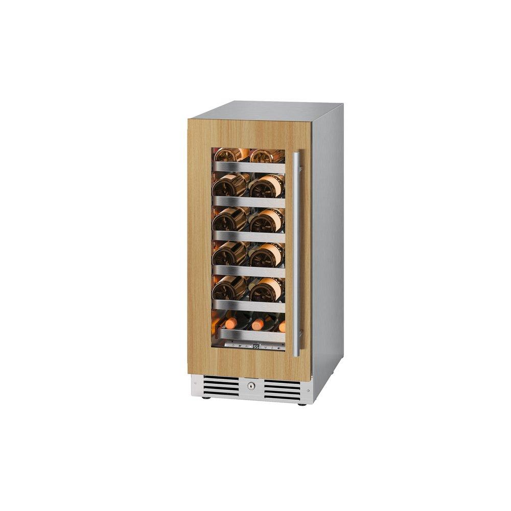 Landmark Panel Ready 15 in. 1.5A 2.89 cf Undercounter Single Zone Wine Cooler with Left Hinge in Panel Ready 