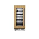 15 in. 1.5A 2.89 cf Undercounter Single Zone Wine Cooler with Left Hinge in Panel Ready
