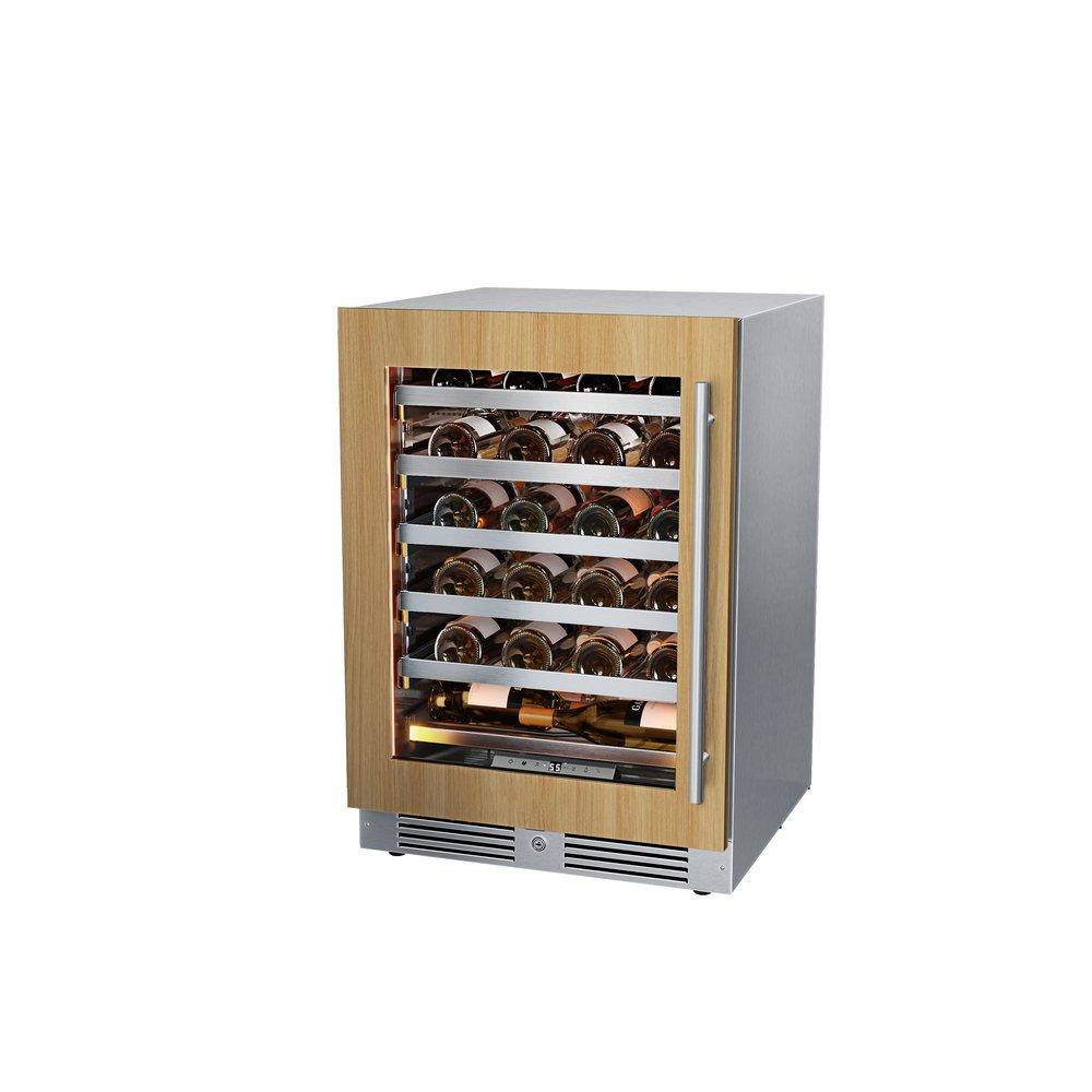 Landmark Panel Ready 24 in. 1.5A 5.21 cf Undercounter Single Zone Wine Cooler with Left Hinge in Panel Ready 