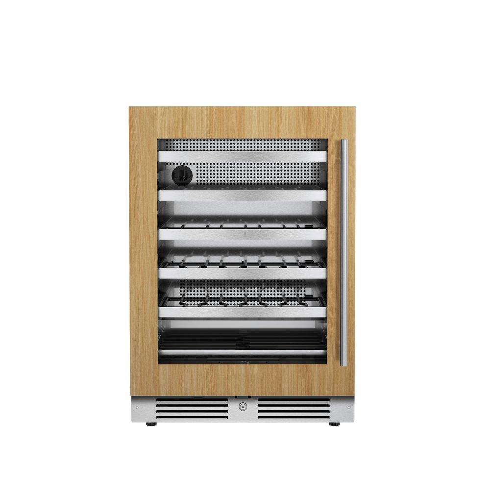 Landmark Panel Ready 24 in. 1.5A 5.21 cf Undercounter Single Zone Wine Cooler with Left Hinge in Panel Ready 