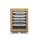 Landmark Panel Ready 24 in. 1.5A 5.21 cf Undercounter Single Zone Wine Cooler with Left Hinge in Panel Ready 