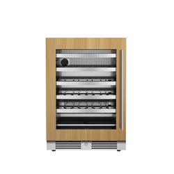 24 in. 1.5A 5.21 cf Undercounter Single Zone Wine Cooler with Left Hinge in Panel Ready