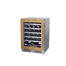 Landmark Panel Ready 24 in. 1.5A 5.21 cf Undercounter Single Zone Wine Cooler with Left Hinge in Panel Ready 