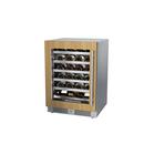 Landmark Panel Ready 24 in. 1.5A 5.21 cf Undercounter Single Zone Wine Cooler with Left Hinge in Panel Ready 