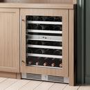 Landmark Panel Ready 24 in. 1.5A 4.76 cf Undercounter Dual Zone Wine Cooler with Right Hinge in Panel Ready 