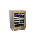 Landmark Panel Ready 24 in. 1.5A 4.76 cf Undercounter Dual Zone Wine Cooler with Right Hinge in Panel Ready 