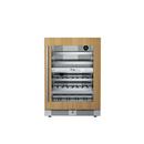 Landmark Panel Ready 24 in. 1.5A 4.76 cf Undercounter Dual Zone Wine Cooler with Right Hinge in Panel Ready 