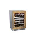 Landmark Panel Ready 24 in. 1.5A 4.76 cf Undercounter Dual Zone Wine Cooler with Right Hinge in Panel Ready 