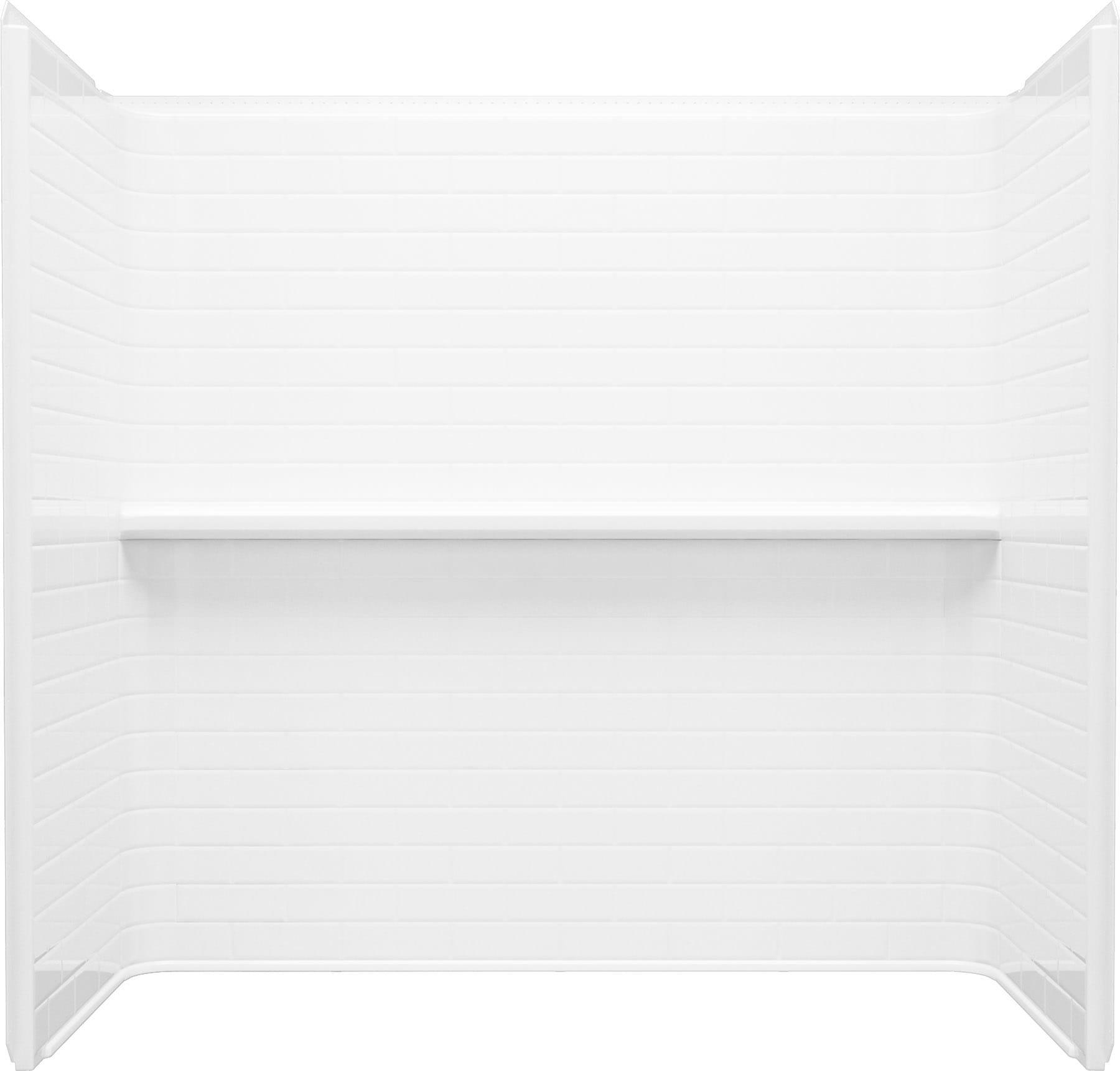 Sterling White 60 x 58-3/4 in. Tub & Shower Wall 