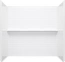 33-1/4 x 60-1/8 in. Shower Wall in White