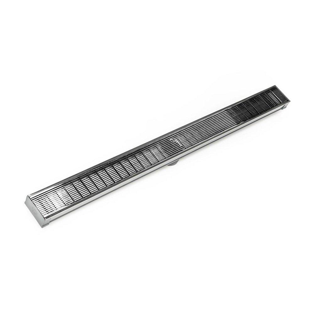Infinity Drain Polished Stainless 2 in. PVC Shower Drain 
