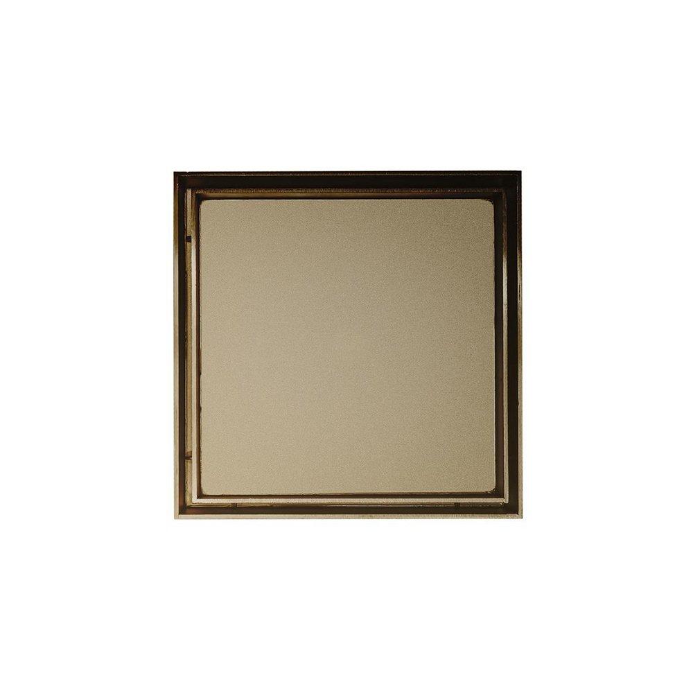 5 X 5 TD 15 TILE INSERT COMPLETE KIT IN SATIN BRONZE WITH CAST IRON DRAIN BODY 2 NO HUB OUTLET 