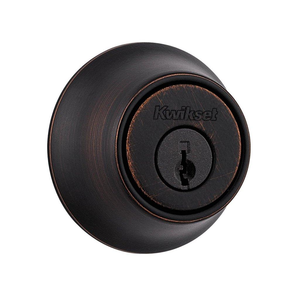 Kwikset Venetian Bronze Deadbolt Lock 