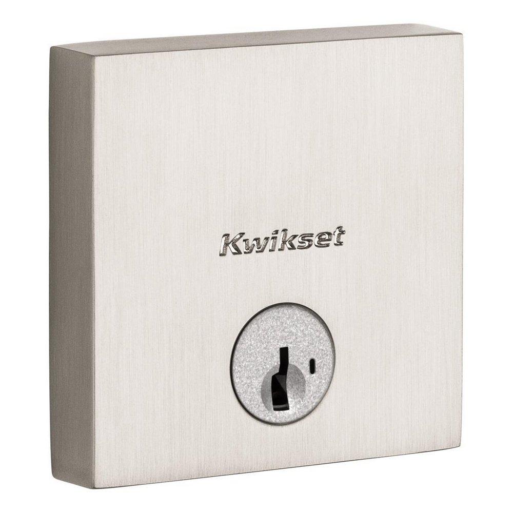 Kwikset Satin Nickel Deadbolt Lock 