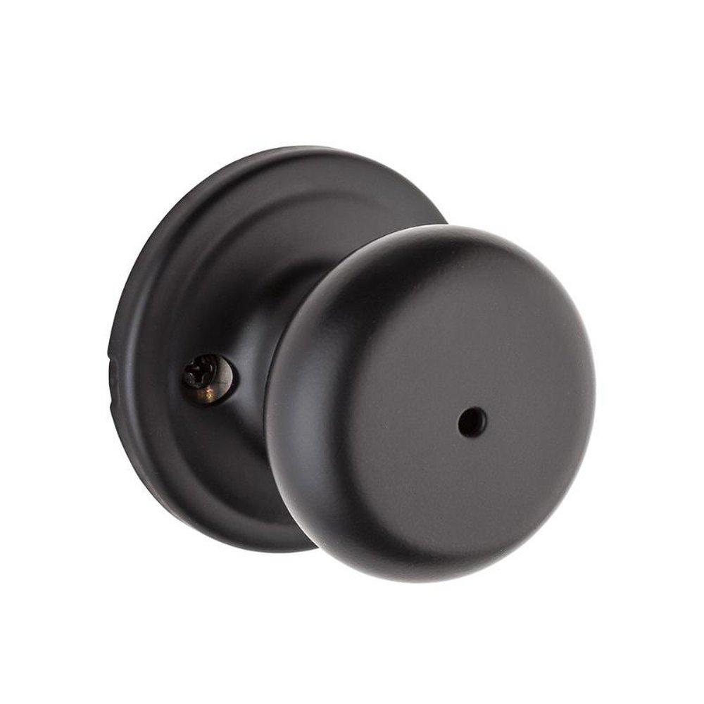 Kwikset Matte Black Kwikset Hancock Privacy Knob 