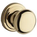 Passage Knob in Polished Brass