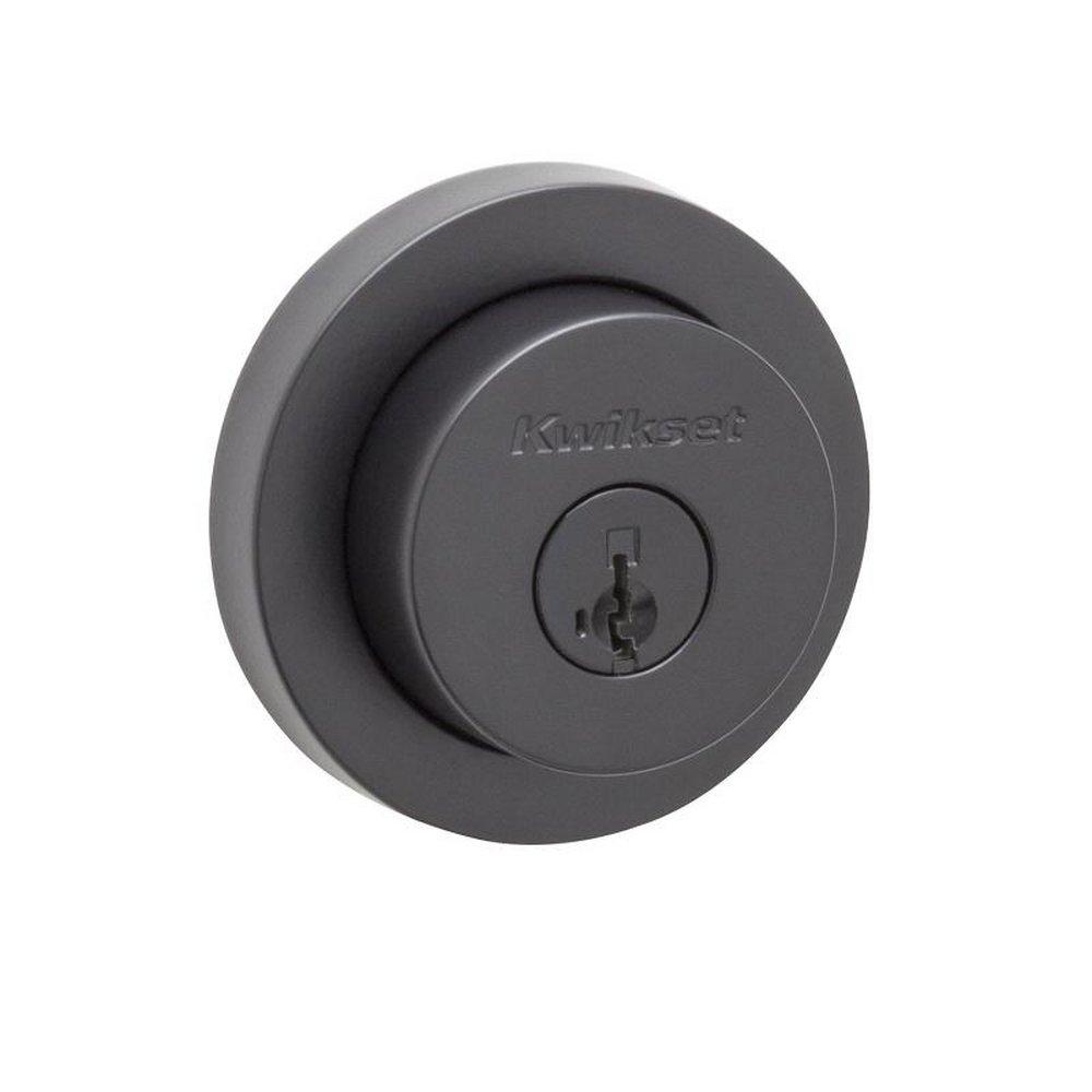 Kwikset Iron Black Deadbolt Lock 