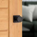 Kwikset Matte Black 2-1/8 in. Door Knob 