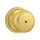 Privacy Knob in Polished Brass
