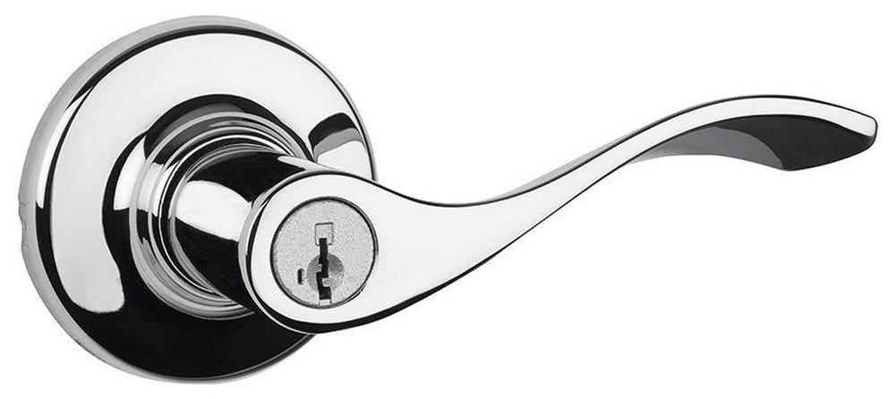 Kwikset Polished Chrome 2-1/8 in. Zinc Door Lever 