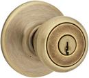 Kwikset Tylo Keyed Entry Knob, Antique Brass 