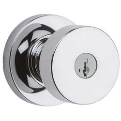 Metal Round Door Knob in Polished Chrome