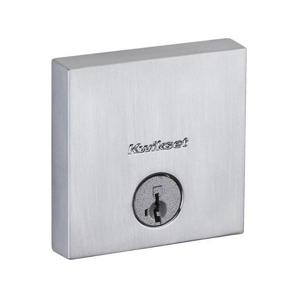 Kwikset Satin Chrome Deadbolt Lock 