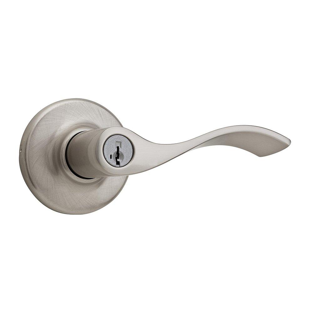Kwikset Satin Nickel Keyed Lever with Smartkey 