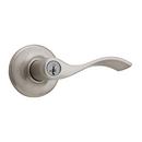 Keyed Lever with Smartkey in Satin Nickel
