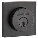 Kwikset Halifax Square Single Cylinder Deadbolt with SmartKey Security, Venetian Bronze 