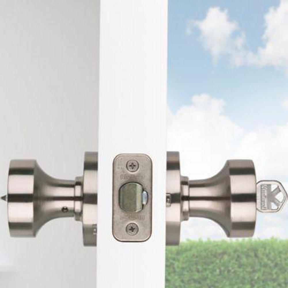 Kwikset Satin Nickel 2-1/8 in. Door Knob 