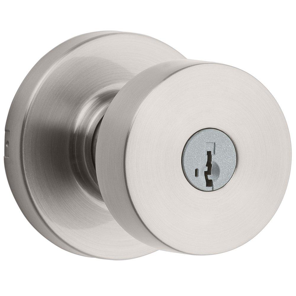 Kwikset Satin Nickel 2-1/8 in. Door Knob 