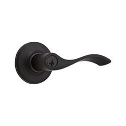 Kwikset Balboa Keyed Entry Lever with SmartKey, Venetian Bronze