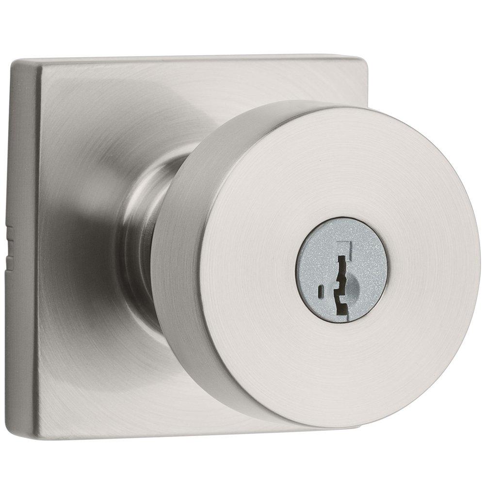 Kwikset Satin Nickel Metal Square Door Knob 