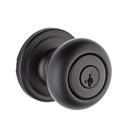 Kwikset Hancock Keyed Entry Knob with SmartKey Security, Iron Black 