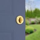 Kwikset Polished Brass Deadbolt Lock 