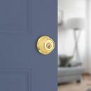 Kwikset Polished Brass Deadbolt Lock 
