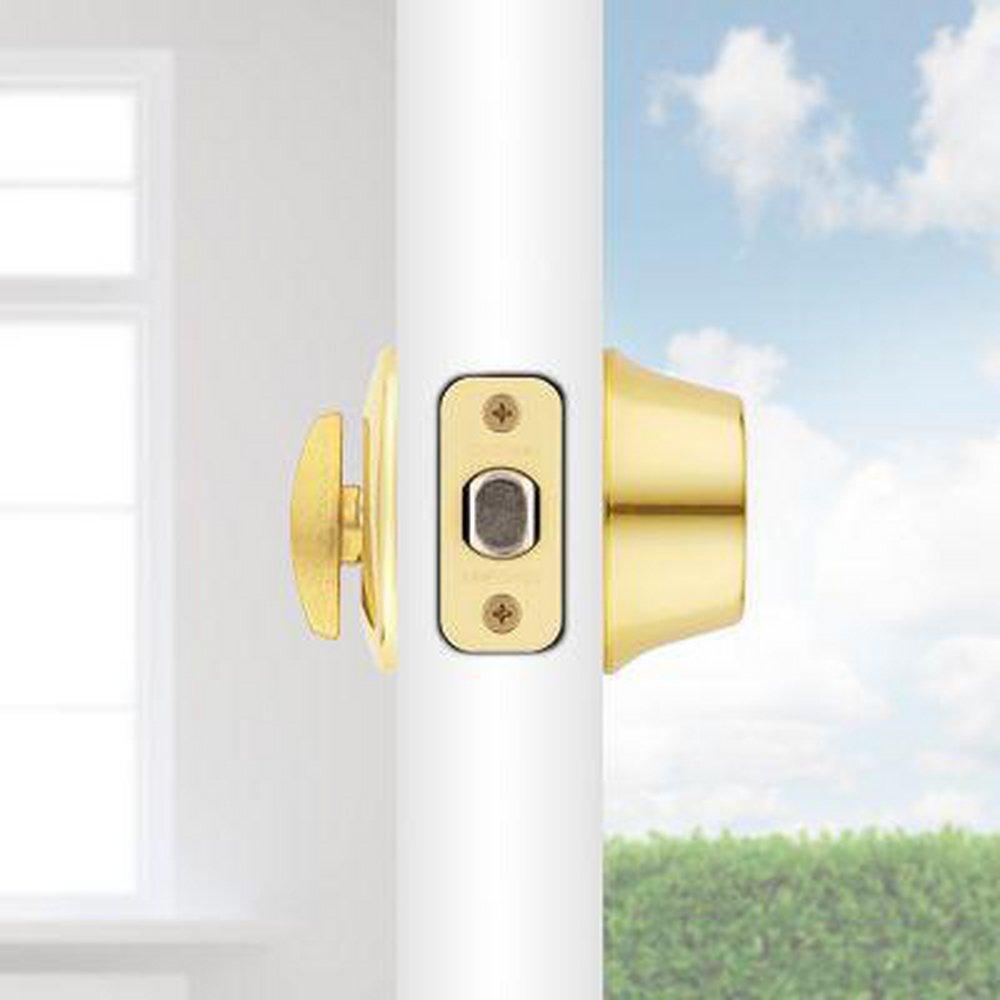 Kwikset Polished Brass Deadbolt Lock 