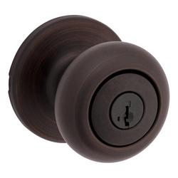 Kwikset Cove Keyed Entry Knob with SmartKey Security, Venetian Bronze