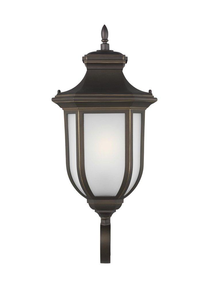 LARGE ONE LIGHT UPLIGHT OUTDOOR WALL LANTERN 
